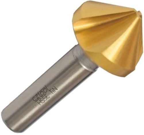 Набор зенковок 12-20 мм, 90°, 3 режущие кромки, HSS-TiN Bucovice 795804, 3 шт - фото